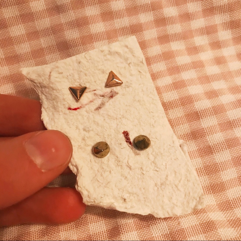 Geometric earrings - Picture 2 of 2